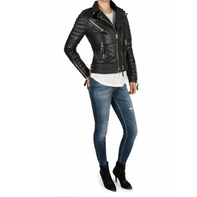 Women's black leather  Jacket